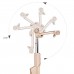 Wireless Pocket Bluetooth Remote Shutter Selfie Stick LED Fill Light with Mirror for Apple Android Smartphones - Rose Gold